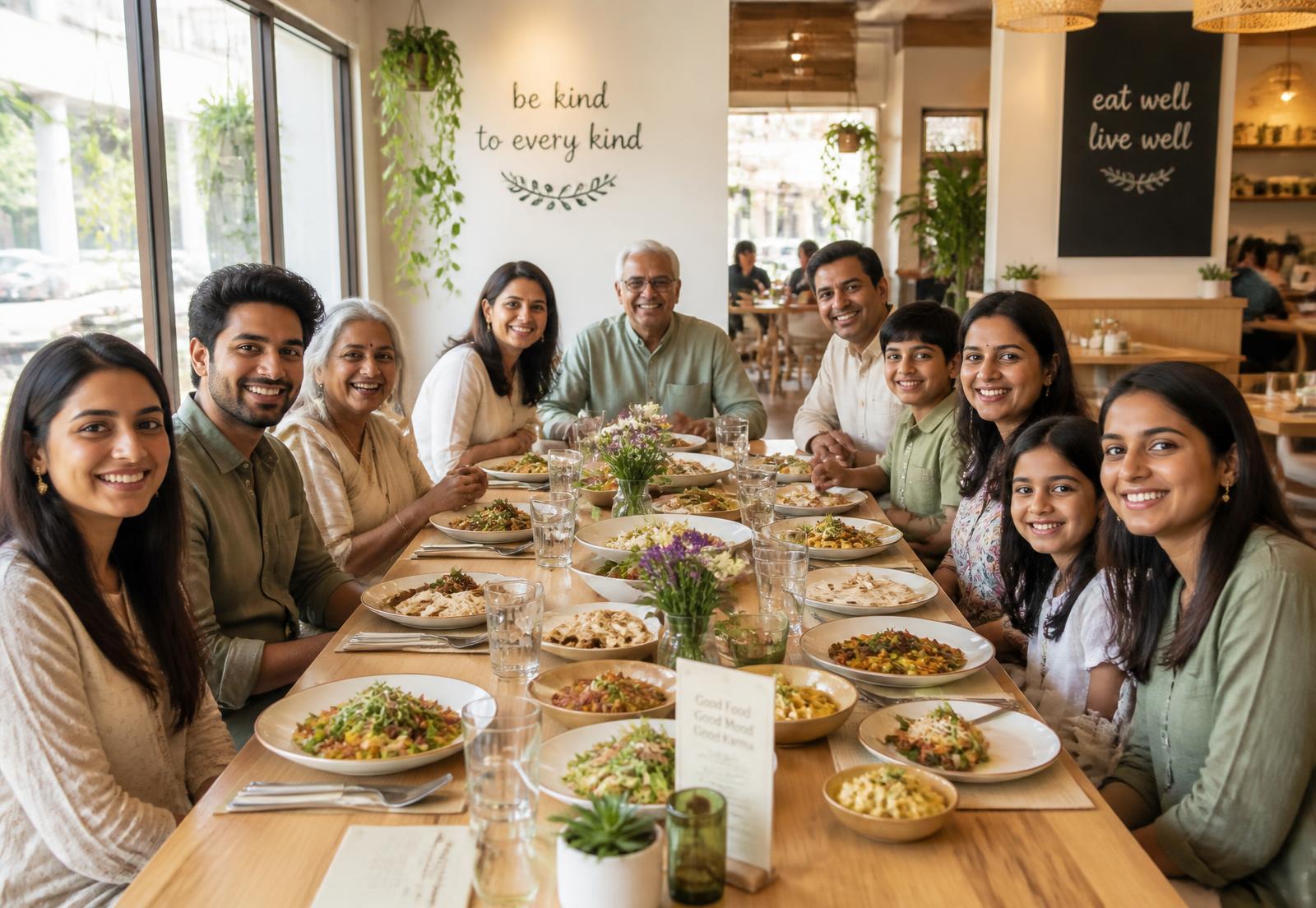 A large family table at 100Plus